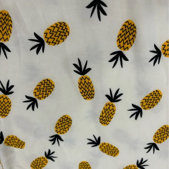 Old Navy pajama Mid-Rise Sunday Sleep Ultra-Soft Pajama Pants Pineapples Size L - Picture 8 of 10